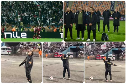 ظهور جروس وطفل الكرات يشعل المدرجات ورسائل الجماهير في لقطات مباراة الزمالك ضد سيراميكا